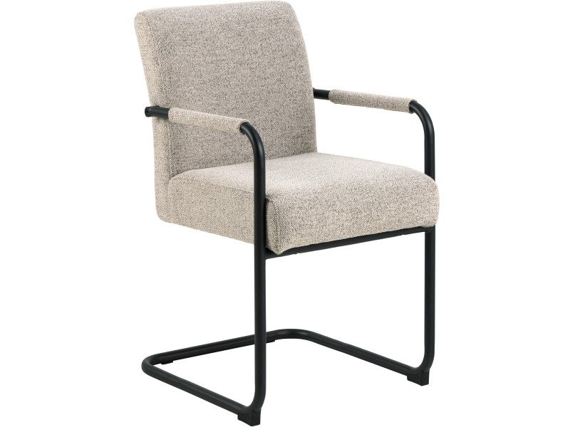 Krzesło z podłokietnikami Adele beżowe - ACTONA